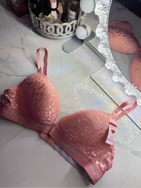 Pink bra